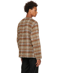 Our Legacy Brown Check Cardigan