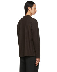 Comme des Garcons Homme Brown Check Panelled Cardigan