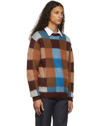 Awake NY Multicolor Checkered Mohair Sweater
