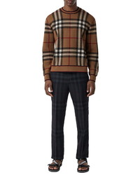 Burberry Naylor Check Jacquard Merino Wool Sweater