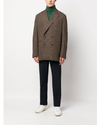 Paul Smith Check Print Double Breasted Blazer