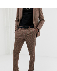 Heart & Dagger Skinny Fit Suit Trouser In Tattersall Check