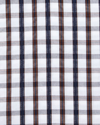 English Laundry Windowpane Check Cotton Dress Shirt Brownblack