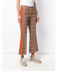 P.A.R.O.S.H. Checked Kickflare Trousers