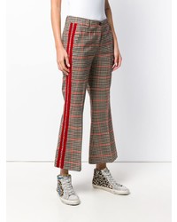P.A.R.O.S.H. Checked Kickflare Trousers