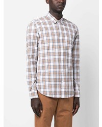 BOSS Long Sleeve Checkered Shirt