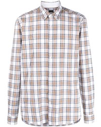 BOSS Long Sleeve Checkered Shirt