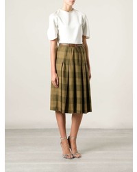 Jean Louis Scherrer Vintage Check Skirt