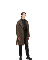 MACKINTOSH Brown Wool Double Breasted Darvel Coat
