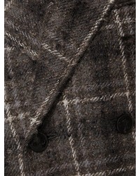 Thom Browne Long Checked Overcoat