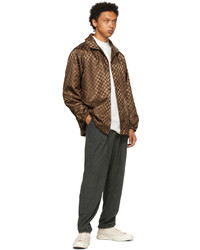 The Conspires Brown Check Coach Jacket