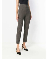 Romeo Gigli Vintage Micro Check Cropped Trousers