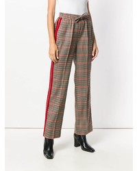 P.A.R.O.S.H. High Waisted Checked Trousers