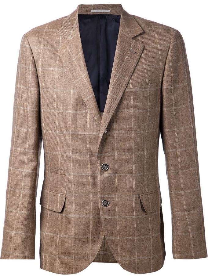 Brunello Cucinelli Checked Blazer, 3,675 Lookastic