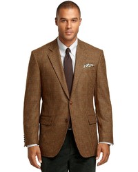 Brooks Brothers Madison Fit Brown Check With Deco Sport Coat