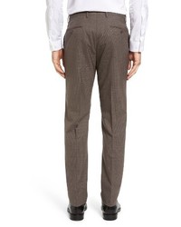 Incotex Flat Front Check Wool Trousers