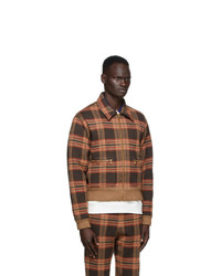 Gucci Brown Wool Cut And Sewn Jacket