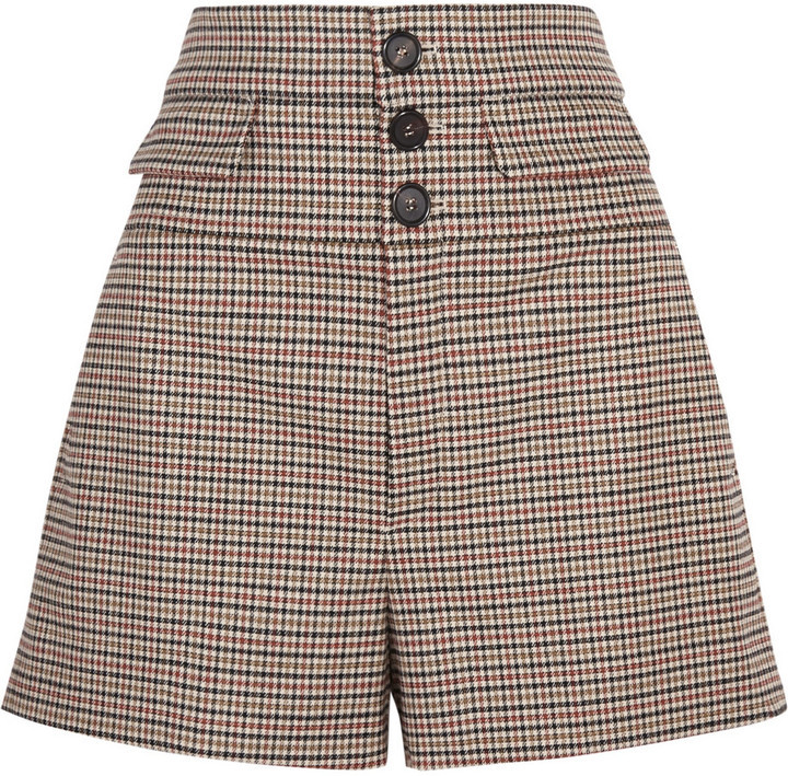 https://cdn.lookastic.com/brown-check-wool-shorts/high-rise-houndstooth-wool-blend-tweed-shorts-original-344895.jpg