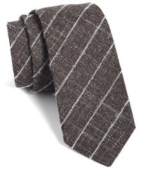 BOSS Check Wool Blend Skinny Tie