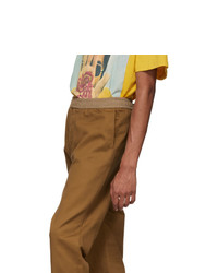 Gucci Brown Cotton Drill Trousers