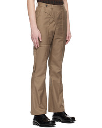 The World Is Your Oyster Brown Flare Trousers