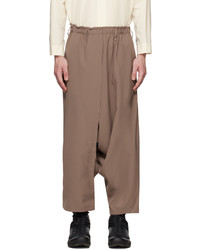 132 5. ISSEY MIYAKE Brown Mobius Trousers