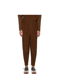 Homme Plissé Issey Miyake Brown Monthly Colors October Trousers