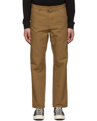 CARHARTT WORK IN PROGRESS Brown Organic Cotton Trousers