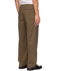 Pottery Brown Pleated Trousers