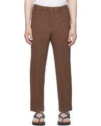 Homme Plissé Issey Miyake Brown Tailored Pleats 2 Trousers
