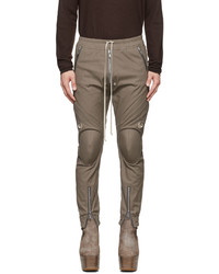 Rick Owens Grey Cotton Trousers