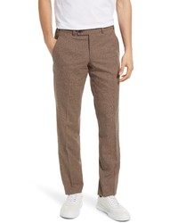 Ted Baker London Jerome Stretch Solid Dress Pants In Brown At Nordstrom