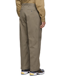 mfpen Khaki Gabardine Classic Trousers