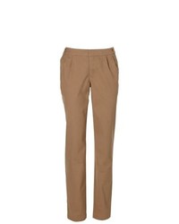 Rainbow Stretch Cotton Chinos In Camel Size 8