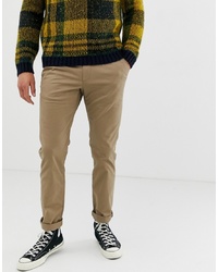 Ted Baker Slim Fit Chino In Tan