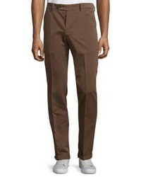 Brunello Cucinelli Solid Flat Front Chinos