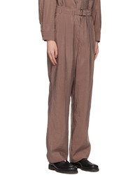 Lemaire Tan Pleated Trousers
