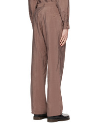 Lemaire Tan Pleated Trousers