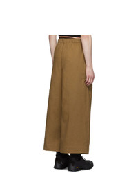 Naked and Famous Denim Tan Wide Trousers