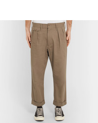 The Workers Club Tapered Pleated Cotton Twill Chinos