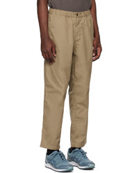 Nanamica Taupe Light Easy Trousers