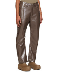 Entire studios Taupe Wet Trousers