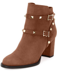 Brown Chunky Ankle Boots