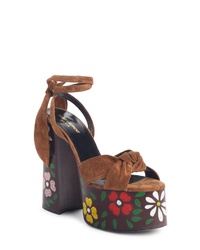 Saint Laurent Paige Floral Platform Sandal