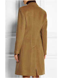 MCQ Alexander Ueen Double Breasted Brushed Wool Blend Coat