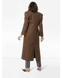 Wright Le Chapelain Double Breasted Wool Coat