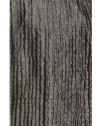 Eileen Fisher Groove Texture Silk Blend High Collar Coat