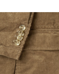 Engineered Garments Baker Brown Slim Fit Unstructured Cotton Corduroy Blazer