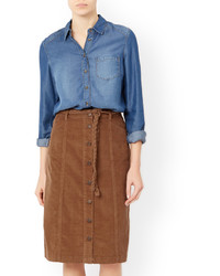 Monsoon Chloe Long Length Cord Skirt