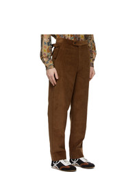 Bode Brown Corduroy Side Tie Trousers